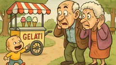 Barzelletta: Due nonni al parco col nipotino