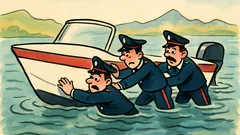 Barzelletta: alcuni carabinieri nel lago di Garda