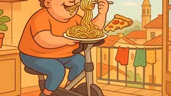 Barzelletta: Per dimagrire mi consigliano una cyclette…