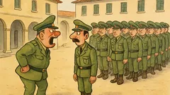 Barzelletta: In caserma arrivano tutti in ritardo…