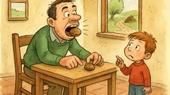 Barzelletta: Un bambino chiede: «Papà, rompi questa noce?»