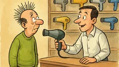 Barzelletta: Avete un phon che alza i capelli?