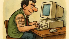 Barzelletta: Ti rendi conto d’essere fissato online…