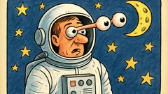 Barzelletta: Il colmo dell’astronauta: occhi fuori orbita