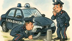 Barzelletta: due carabinieri soffiano nella marmitta