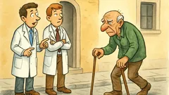 Barzelletta: due medici vedono un uomo zoppicare