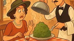 Barzelletta: «Cameriere, cos’è quella cosa verde?!»