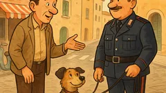 Barzelletta: Un signore incontra un carabiniere col cane