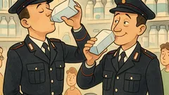 Barzelletta: Perché i carabinieri bevono latte al market?