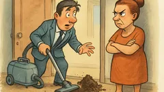 Barzelletta: Un venditore bussa e sparge letame