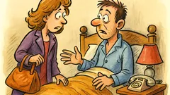 Barzelletta: la moglie passa la notte fuori