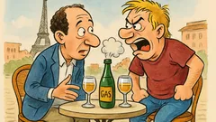 Barzelletta: In Francia beviamo vino frizzante?