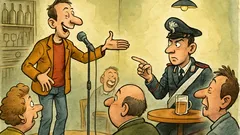 Barzelletta: Un comico in un bar: «Carabinieri…»