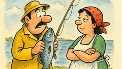 Barzelletta: Qual è il colmo del pescatore?