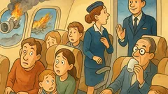 Barzelletta: esplode un motore in volo...