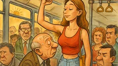 Barzelletta: Un nano annusa l’ascella sul bus