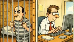 Barzelletta: È un vero peccato finire in prigione…