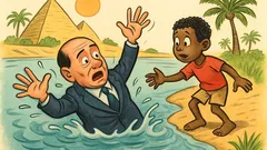 Barzelletta: Berlusconi passeggia sul Nilo...