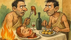 Barzelletta: Due cannibali stanno cenando…