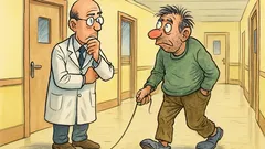 Barzelletta: Un ospite in manicomio tira uno spago