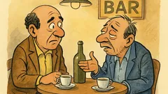 Barzelletta: Due amici si incontrano al bar