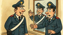 Barzelletta: Due carabinieri davanti allo specchio…