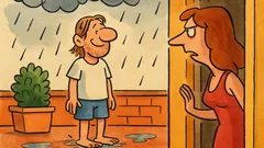 Barzelletta: Francè, entra dentro che piove!