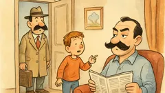 Barzelletta: Papà, alla porta c’è un venditore