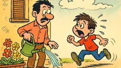 Barzelletta: Pierino corre ansimante dal papà