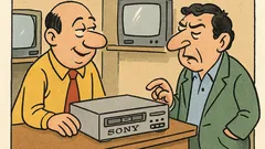 Barzelletta: Com’è questo videoregistratore, signora?