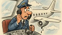 Barzelletta: Pilota chiama base, motore destro KO