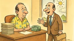 Barzelletta: L’impiegato statale torna dalle ferie