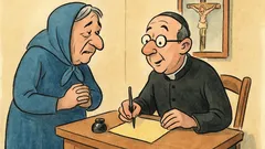 Barzelletta: Una signora analfabeta va dal parroco