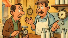 Barzelletta: Un uomo entra dal lattaio...