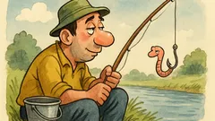 Barzelletta: «Ti amo» disse il pescatore al verme