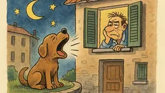 Barzelletta: Il cane che abbaia... non dorme!