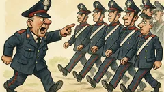 Barzelletta: Un maresciallo dei Carabinieri dirige la marcia