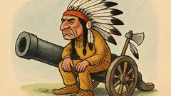 Barzelletta: Toro Seduto sul piede di guerra