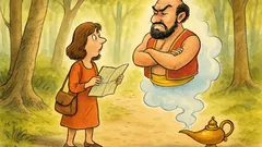 Barzelletta: una donna trova una lampada magica