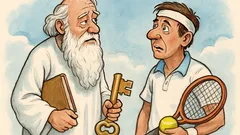 Barzelletta: un tennista sogna San Pietro