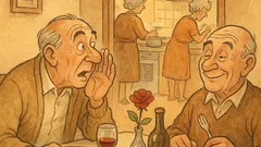 Barzelletta: Due anziani a cena dagli amici