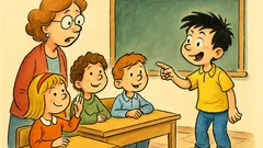 Barzelletta: La maestra lancia la gara di rime