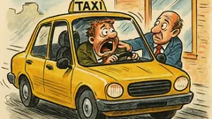 Barzelletta: un passeggero tocca il tassista...