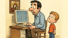 Barzelletta: Papà, cosa sono le icone?