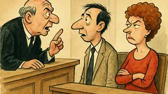 Barzelletta: In tribunale, lui non parla mai