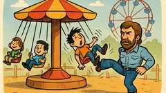 Barzelletta: Chuck Norris trova lavoro al luna park