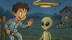 Barzelletta: Un bambino veneto vede un UFO