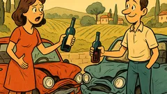 Barzelletta: Un uomo e una donna fanno incidente