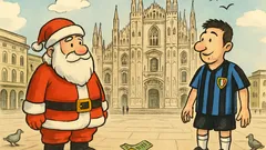Barzelletta: In piazza del Duomo, Babbo Natale…