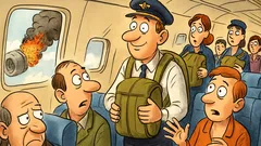 Barzelletta: Sull’aereo esplode un motore